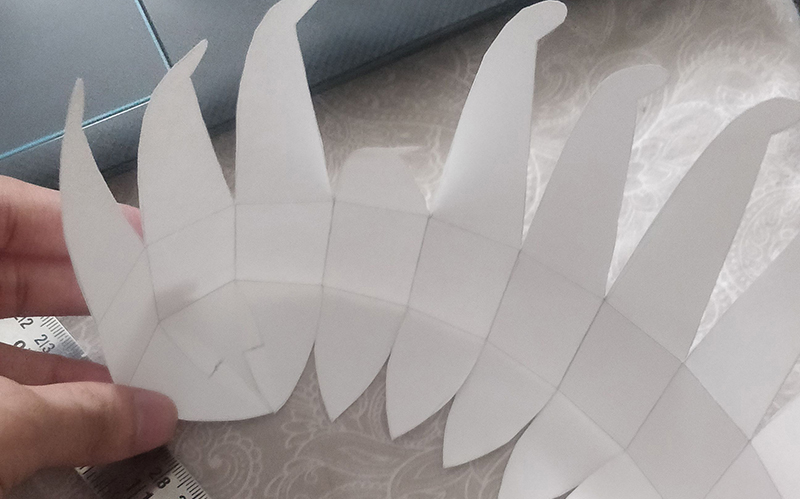 origami prototype flattened